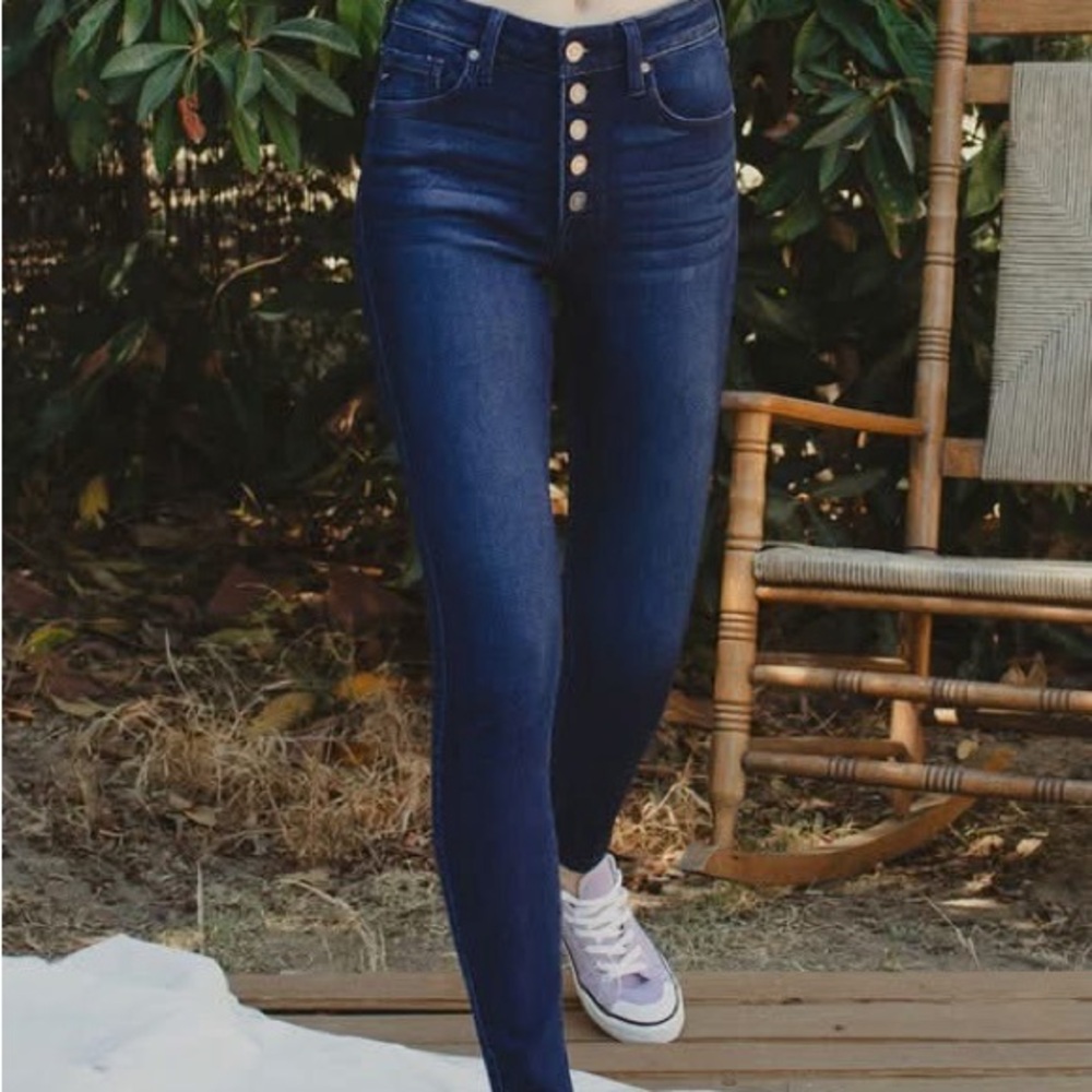 KanCan Blue Skinny High-Waisted Jeans